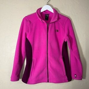 North face fleece full zip up jacket girls size XL (18)